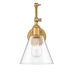Wall Sconce Z-Lite 348S-RB Rubbed Brass Gayson 1 Light Wall Sconce Z-Lite