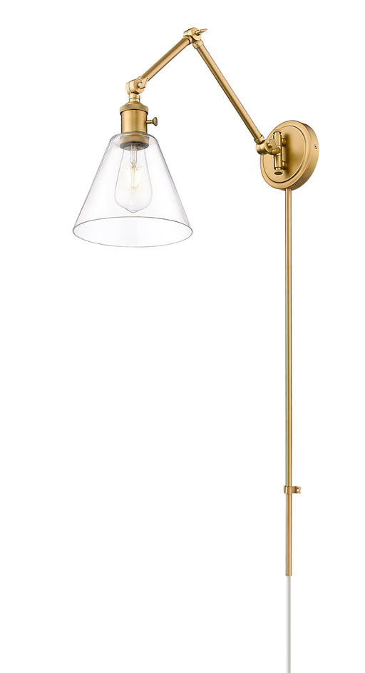Wall Sconce Z-Lite 348S-RB Rubbed Brass Gayson 1 Light Wall Sconce Z-Lite