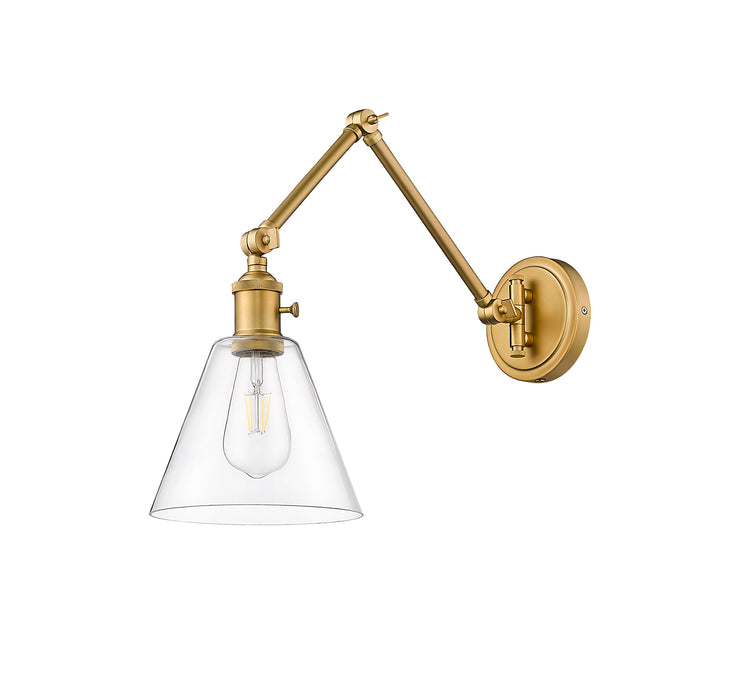 Wall Sconce Z-Lite 348S-RB Rubbed Brass Gayson 1 Light Wall Sconce Z-Lite