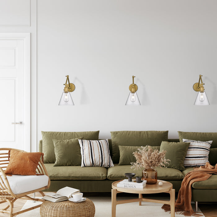 Wall Sconce Z-Lite 348S-RB Rubbed Brass Gayson 1 Light Wall Sconce Z-Lite