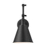 Wall Sconce Z-Lite 349S-MB Matte Black Gayson 1 Light Wall Sconce Z-Lite