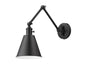 Wall Sconce Z-Lite 349S-MB Matte Black Gayson 1 Light Wall Sconce Z-Lite