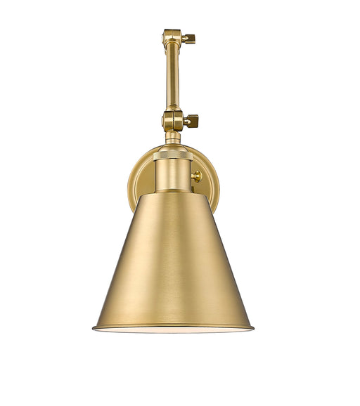 Wall Sconce Z-Lite 349S-MGLD Modern Gold Gayson 1 Light Wall Sconce Z-Lite