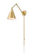 Wall Sconce Z-Lite 349S-MGLD Modern Gold Gayson 1 Light Wall Sconce Z-Lite
