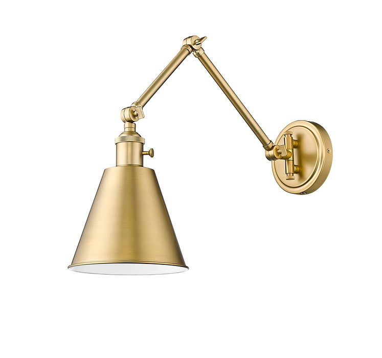 Wall Sconce Z-Lite 349S-MGLD Modern Gold Gayson 1 Light Wall Sconce Z-Lite