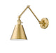 Wall Sconce Z-Lite 349S-MGLD Modern Gold Gayson 1 Light Wall Sconce Z-Lite