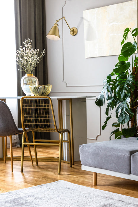 Wall Sconce Z-Lite 349S-MGLD Modern Gold Gayson 1 Light Wall Sconce Z-Lite