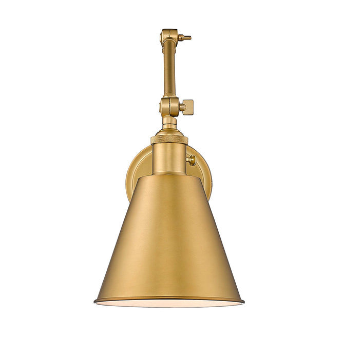 Wall Sconce Z-Lite 349S-RB Rubbed Brass Gayson 1 Light Wall Sconce Z-Lite