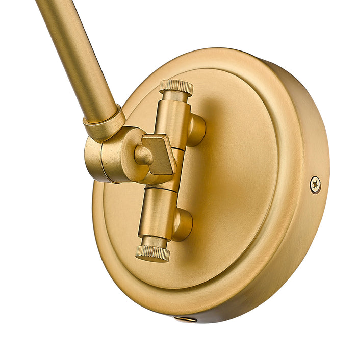 Wall Sconce Z-Lite 349S-RB Rubbed Brass Gayson 1 Light Wall Sconce Z-Lite