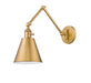 Wall Sconce Z-Lite 349S-RB Rubbed Brass Gayson 1 Light Wall Sconce Z-Lite