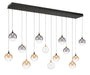 Eurofase 48940-043 Iissa 72" Gold-Black Mix LED Chandelier