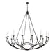 Chandelier Z-Lite 3500-16MB Matte Black Arabella 16 Light Chandelier Z-Lite