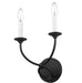 Wall Sconce Z-Lite 3500-2S-MB Matte Black Arabella 2 Light Wall Sconce Z-Lite