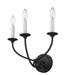 Wall Sconce Z-Lite 3500-3S-MB Matte Black Arabella 3 Light Wall Sconce Z-Lite