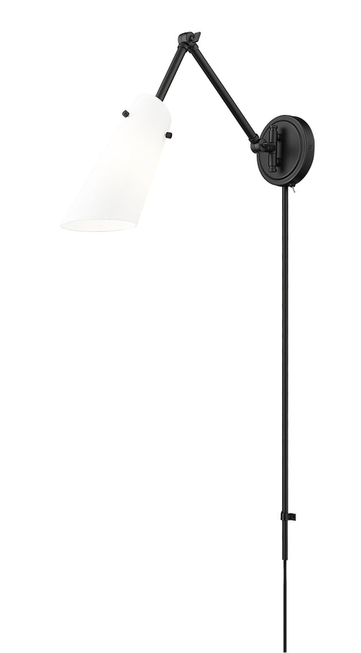 Wall Sconce Z-Lite 350S-MB Matte Black Julia 1 Light Wall Sconce Z-Lite