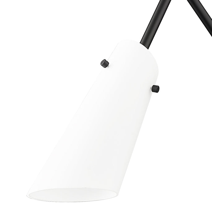 Wall Sconce Z-Lite 350S-MB Matte Black Julia 1 Light Wall Sconce Z-Lite