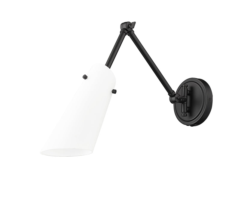 Wall Sconce Z-Lite 350S-MB Matte Black Julia 1 Light Wall Sconce Z-Lite