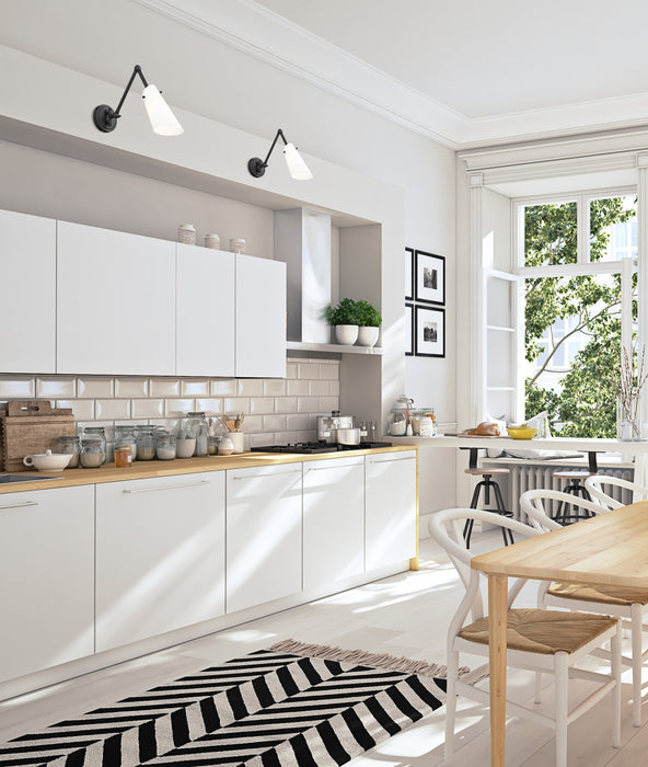 Wall Sconce Z-Lite 350S-MB Matte Black Julia 1 Light Wall Sconce Z-Lite