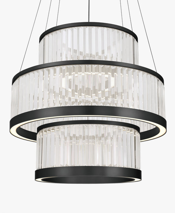 Eurofase 49351-026 Empra 35" Matte Black LED Chandelier