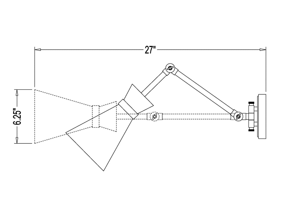 Wall Sconce Z-Lite 351S-MB-MGLD Matte Black Soriano 1 Light Wall Sconce Z-Lite