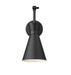 Wall Sconce Z-Lite 351S-MB Matte Black Soriano 1 Light Wall Sconce Z-Lite
