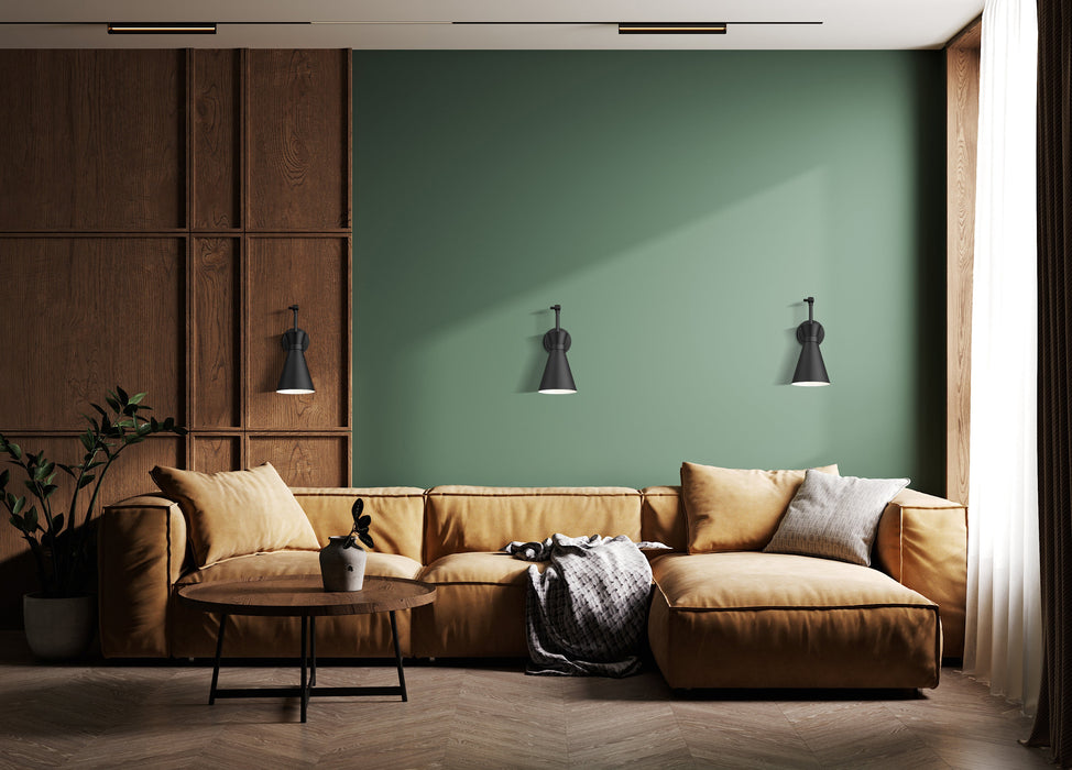 Wall Sconce Z-Lite 351S-MB Matte Black Soriano 1 Light Wall Sconce Z-Lite