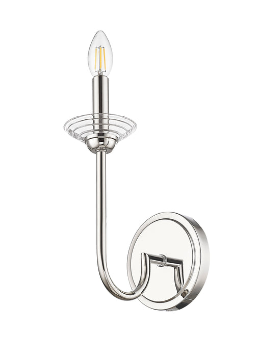 Wall Sconce Z-Lite 352-1S-PN Polished Nickel Allistair 1 Light Wall Sconce Z-Lite