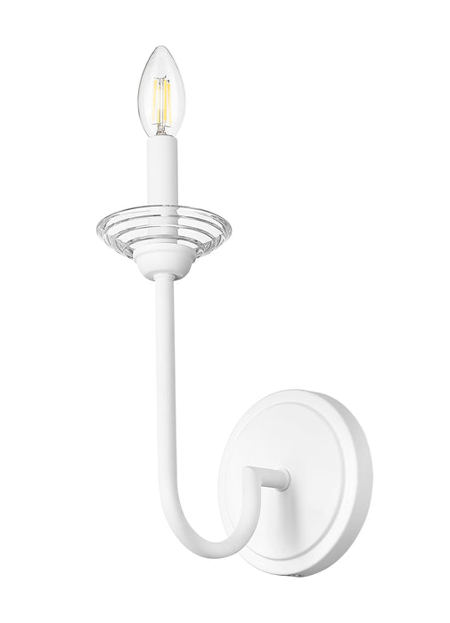 Wall Sconce Z-Lite 352-1S-TW Tundra White Allistair 1 Light Wall Sconce Z-Lite