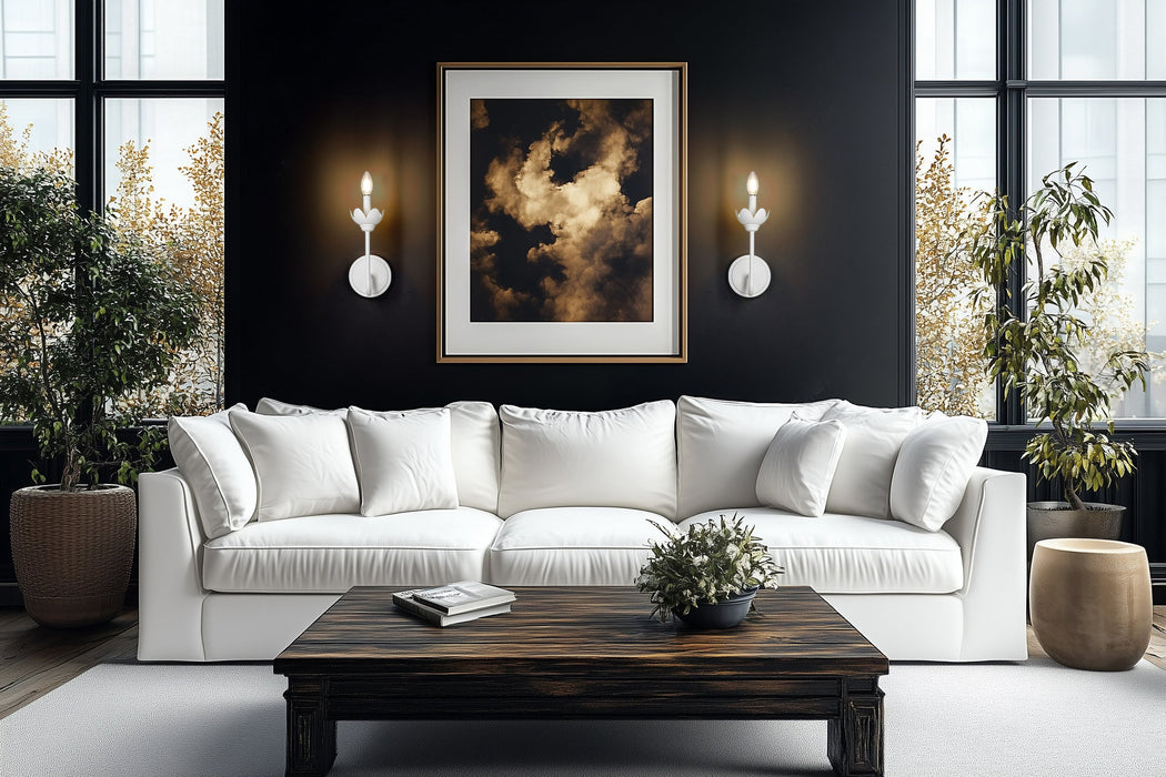 Wall Sconce Z-Lite 352-1S-TW Tundra White Allistair 1 Light Wall Sconce Z-Lite