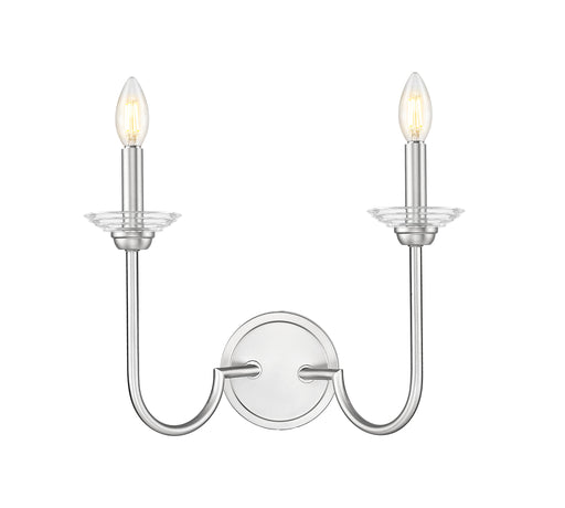 Wall Sconce Z-Lite 352-2S-BN Brushed Nickel Allistair 2 Light Wall Sconce Z-Lite
