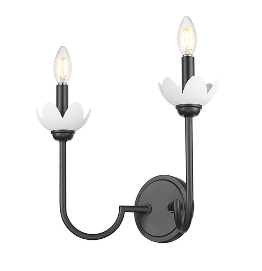 Wall Sconce Z-Lite 352-2S-MB Matte Black Allistair 2 Light Wall Sconce Z-Lite