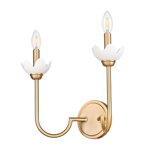 Wall Sconce Z-Lite 352-2S-MGLD Modern Gold Allistair 2 Light Wall Sconce Z-Lite