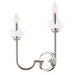 Wall Sconce Z-Lite 352-2S-PN Polished Nickel Allistair 2 Light Wall Sconce Z-Lite