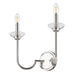 Wall Sconce Z-Lite 352-2S-PN Polished Nickel Allistair 2 Light Wall Sconce Z-Lite