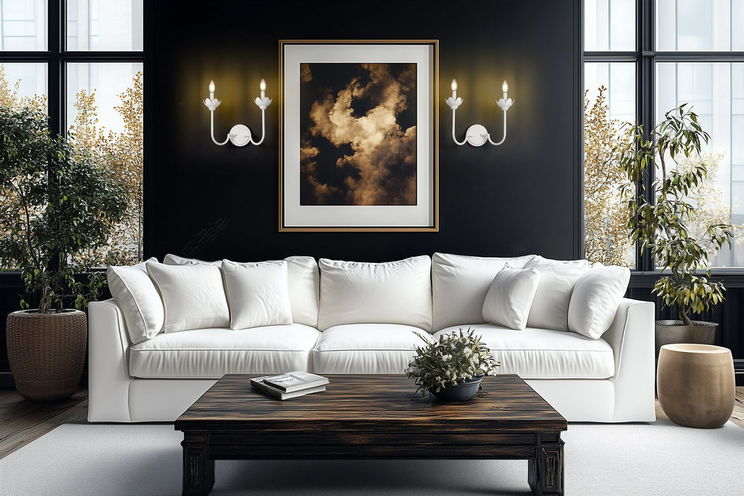 Wall Sconce Z-Lite 352-2S-TW Tundra White Allistair 2 Light Wall Sconce Z-Lite