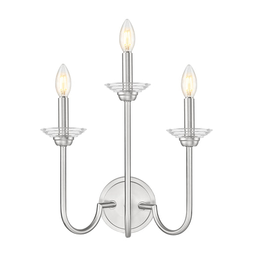 Wall Sconce Z-Lite 352-3S-BN Brushed Nickel Allistair 3 Light Wall Sconce Z-Lite