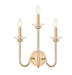 Wall Sconce Z-Lite 352-3S-MGLD Modern Gold Allistair 3 Light Wall Sconce Z-Lite