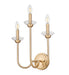 Wall Sconce Z-Lite 352-3S-MGLD Modern Gold Allistair 3 Light Wall Sconce Z-Lite