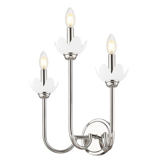 Wall Sconce Z-Lite 352-3S-PN Polished Nickel Allistair 3 Light Wall Sconce Z-Lite
