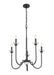 Chandelier Z-Lite 352-5MB Matte Black Allistair 5 Light Chandelier Z-Lite
