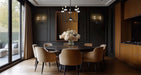 Chandelier Z-Lite 352-5MB Matte Black Allistair 5 Light Chandelier Z-Lite