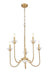 Chandelier Z-Lite 352-5MGLD Modern Gold Allistair 5 Light Chandelier Z-Lite