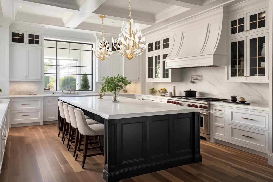 Chandelier Z-Lite 353-18MGLD Modern Gold Claudine 4 Light Chandelier Z-Lite