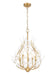 Chandelier Z-Lite 353-24MGLD Modern Gold Claudine 5 Light Chandelier Z-Lite
