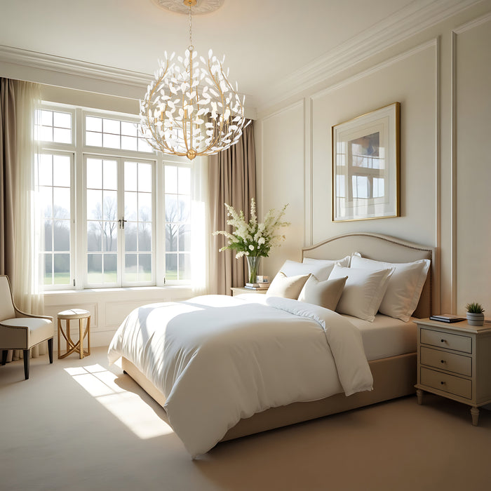 Chandelier Z-Lite 353-38MGLD Modern Gold Claudine 8 Light Chandelier Z-Lite