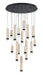 Eurofase 50131-013 Cambre 32" Matte Black LED Chandelier