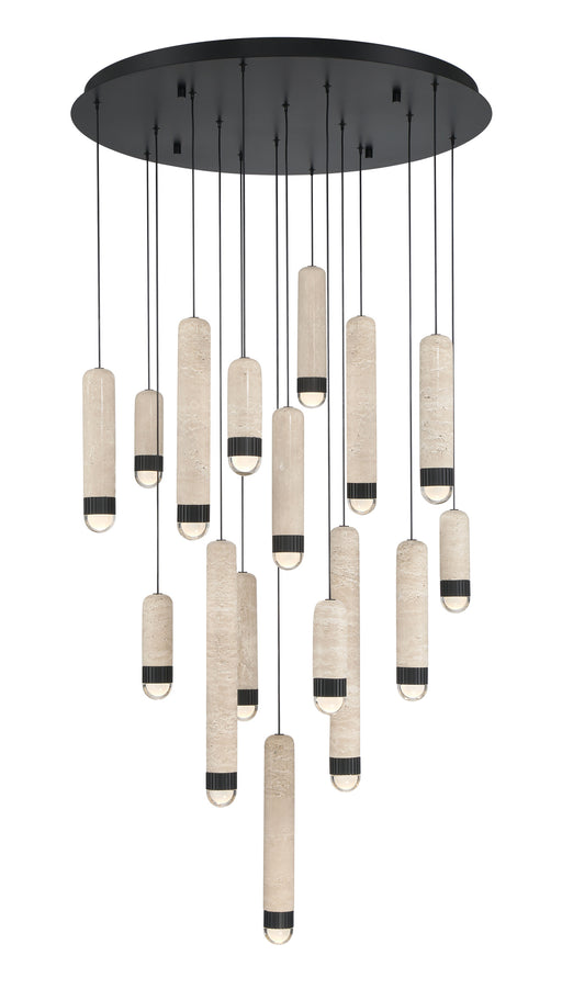 Eurofase 50131-013 Cambre 32" Matte Black LED Chandelier