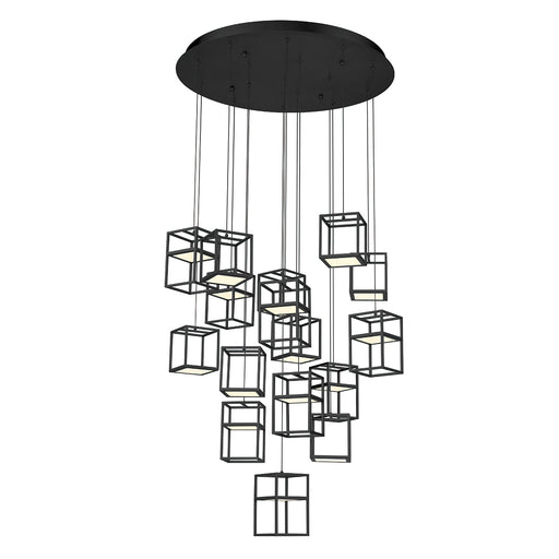 Eurofase 38259-023 Ferro 32" Matte Black LED Chandelier