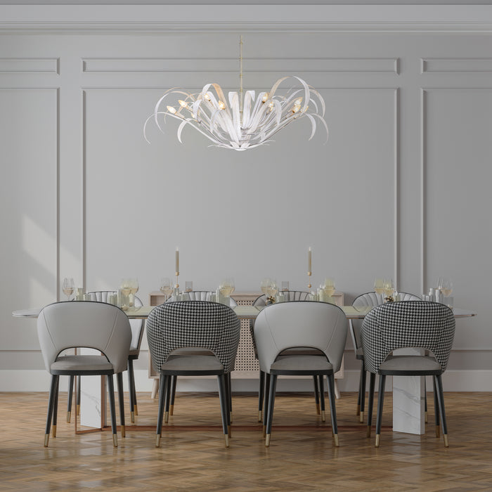 Eurofase 46433-022 Kagra 56" Distressed White Chandelier