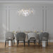 Eurofase 46433-022 Kagra 56" Distressed White Chandelier